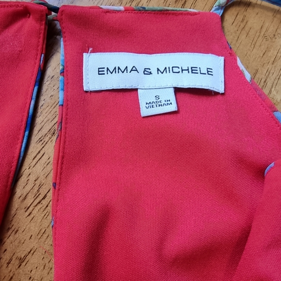 Emma & Michelle Floral Ruffled Cold Shoulder Maxi Dress - Picture 6 of 12